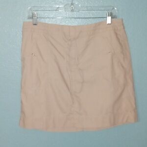 Loft tan drawstring waist skirt